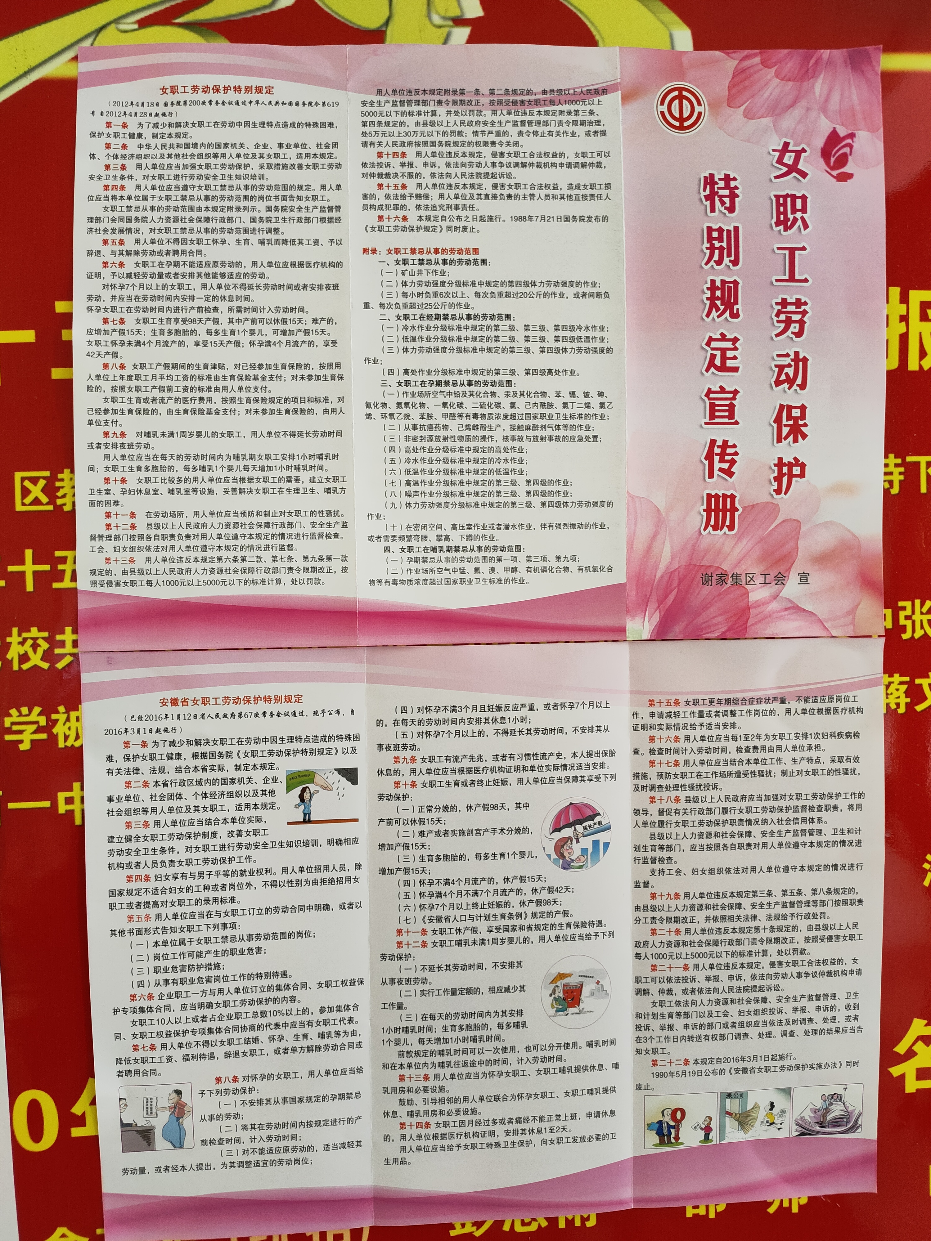 谢家集区多措并举开展"女职工维权行动月"活动 努力发挥"半边天"作用
