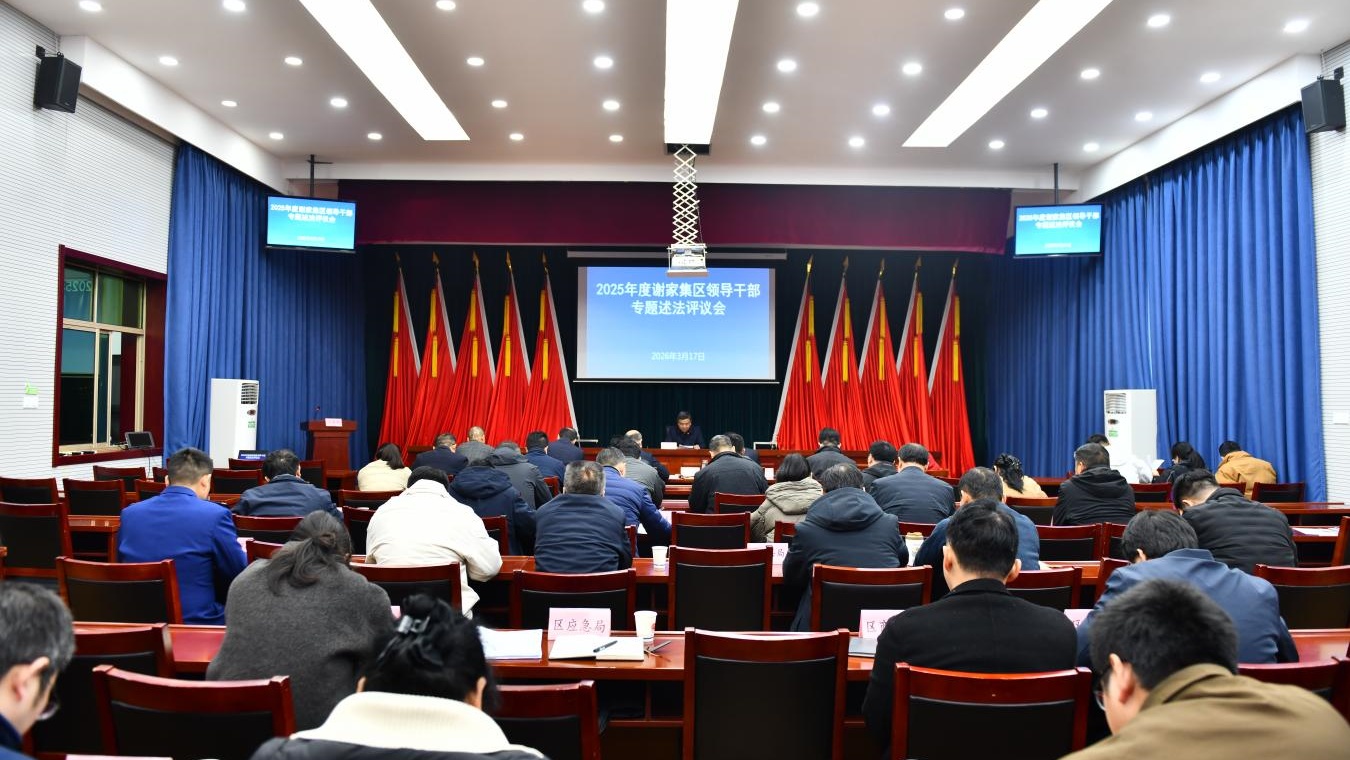 以述促评强履职 以评促改提质--谢家集区召开2025年度领导干部专题述法评议会